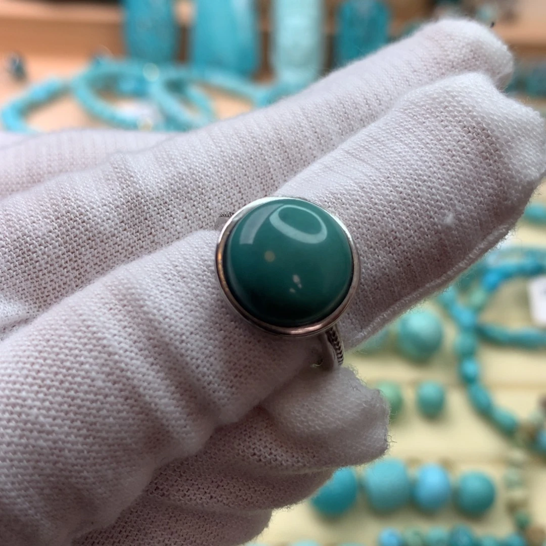 绿松石银S925镶嵌珠宝奇石