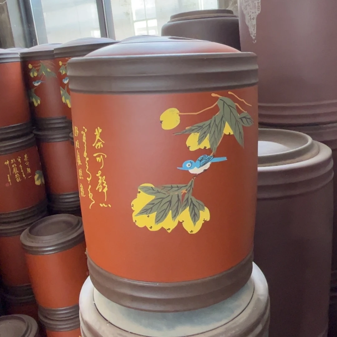 紫砂茶叶罐12饼茶叶罐
