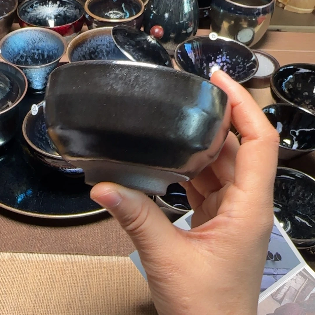 茶盏徐和英黑贝一盏双器型