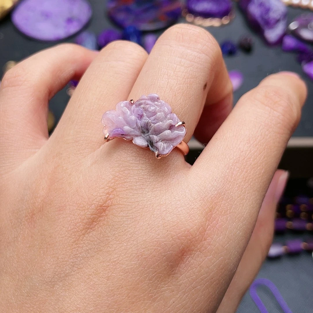 苏纪石（舒俱来）戒指银S925镶嵌