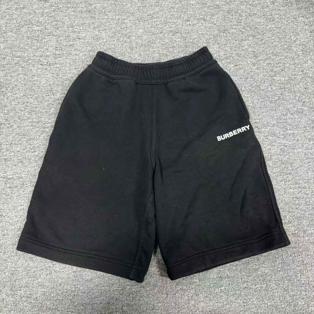 jp Burberry巴宝莉黑色字母logo短裤 xxs码95新