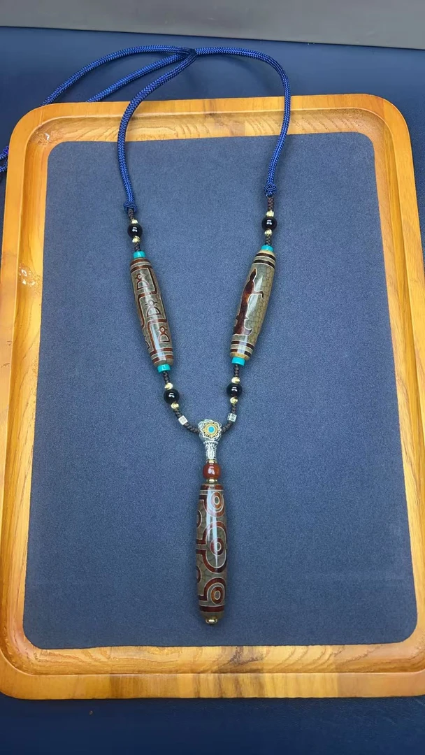 非金属珐琅项链 藏式经典10y吊坠项链