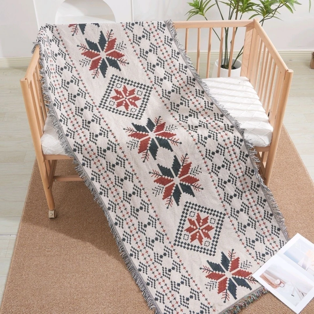 130*180cm【波西米亚】风沙发巾盖毯四季通用防尘罩沙发垫加大编织