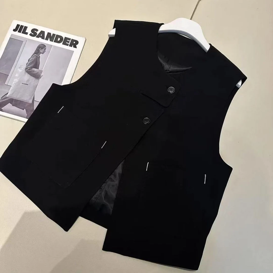 《姚家优麦汇》Y5517春款设计感马甲休闲时尚气质显瘦女款