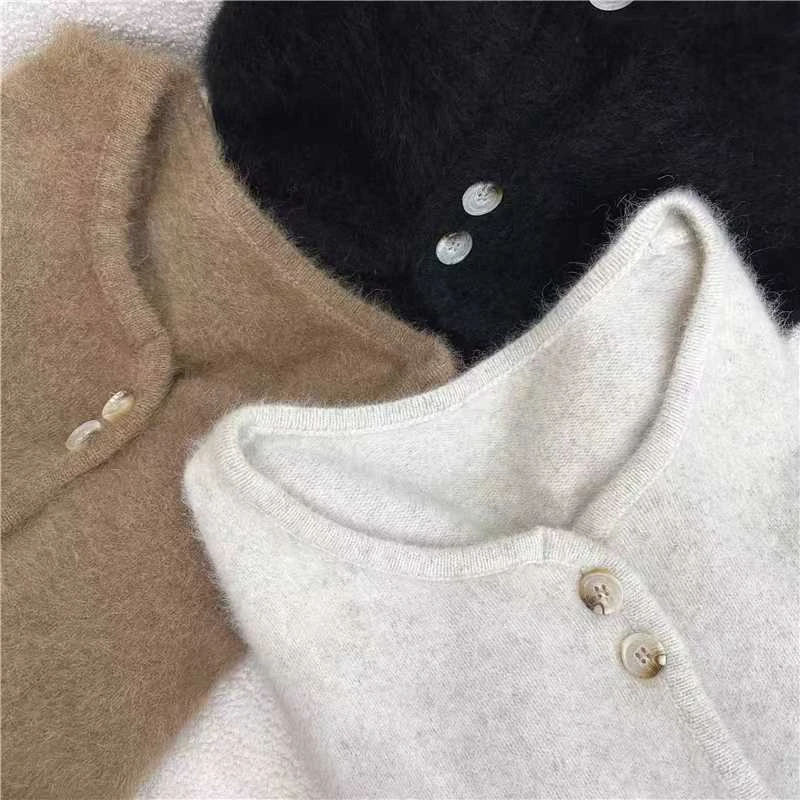 S·Y·C【北美小动物之西施】设计感加厚保暖毛衣女XDW240281