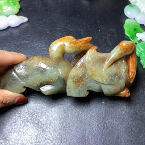 白玉菩提吊坠摆件