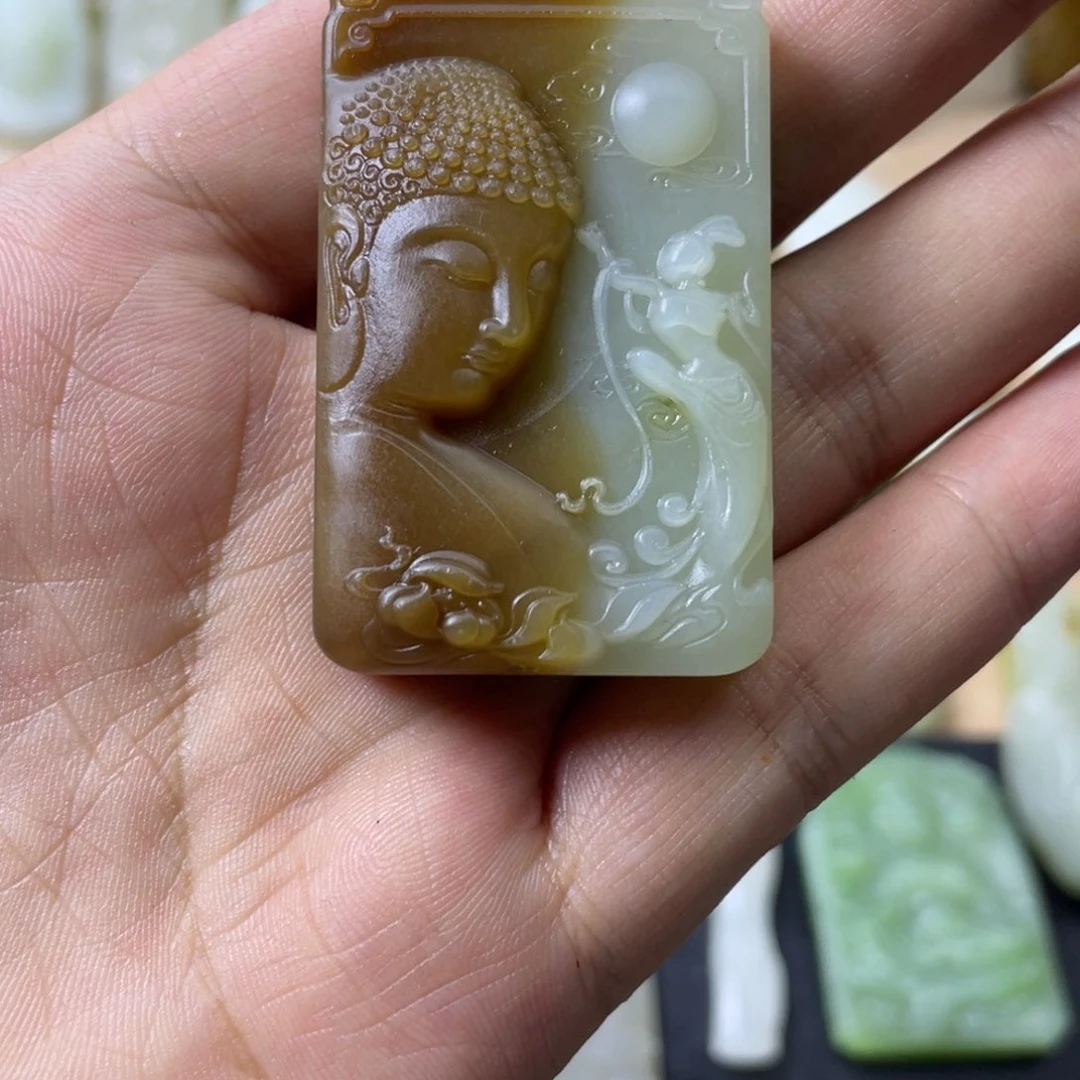 吊坠(不含链)未镶嵌和田玉