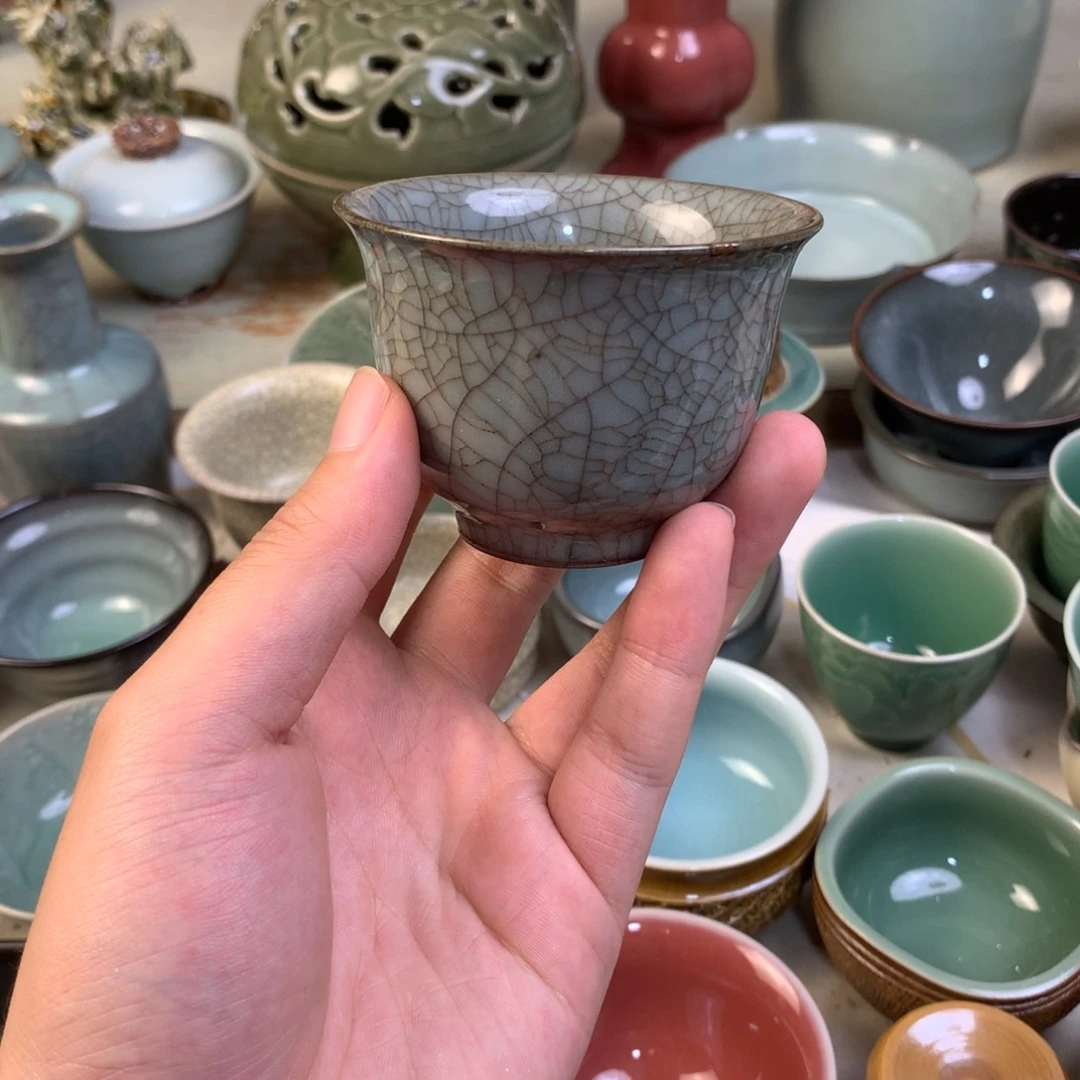 杯微瑕龙泉青瓷龙泉
