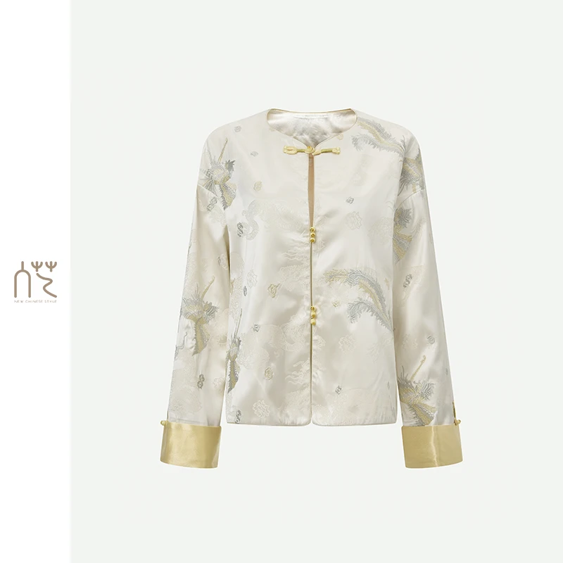 入艺800【现48 |玉兰琼梦】新中式刺绣流苏盘扣新中式 RY24007