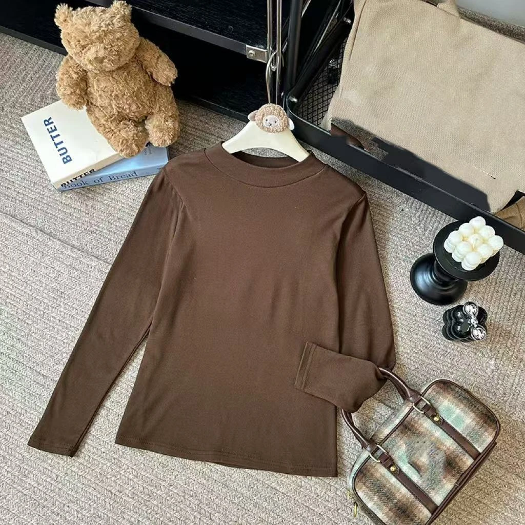 【锦衣服饰】35801德绒圆领打底