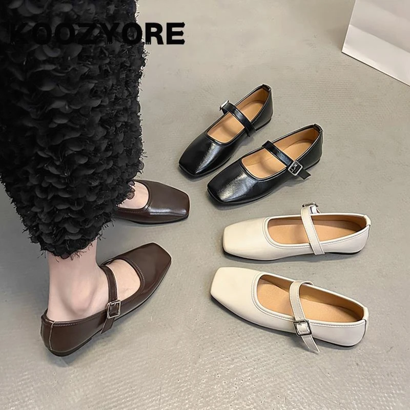 时尚韩系单鞋女2025春季新款气质百搭简约低跟夏季配裙子玛丽珍鞋