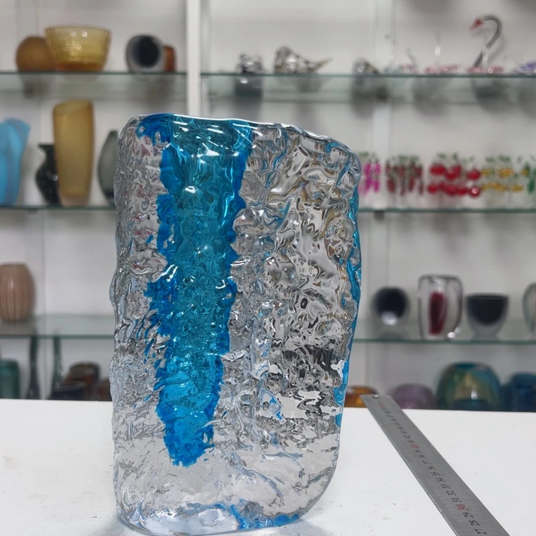 高 21 轻奢琉璃花器福利正常手工痕迹