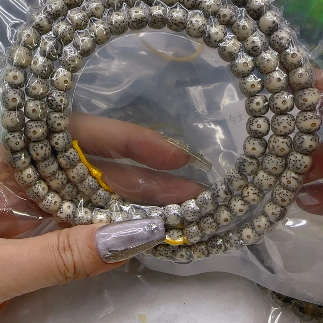 星月菩提手串100哈哈石玉星月菩提87桶108