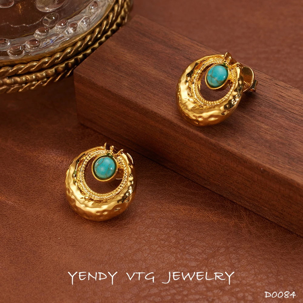 铜合金耳饰 D0084「山海旧梦」FELANNA 翡安娜 西班牙♠限定 耳钉