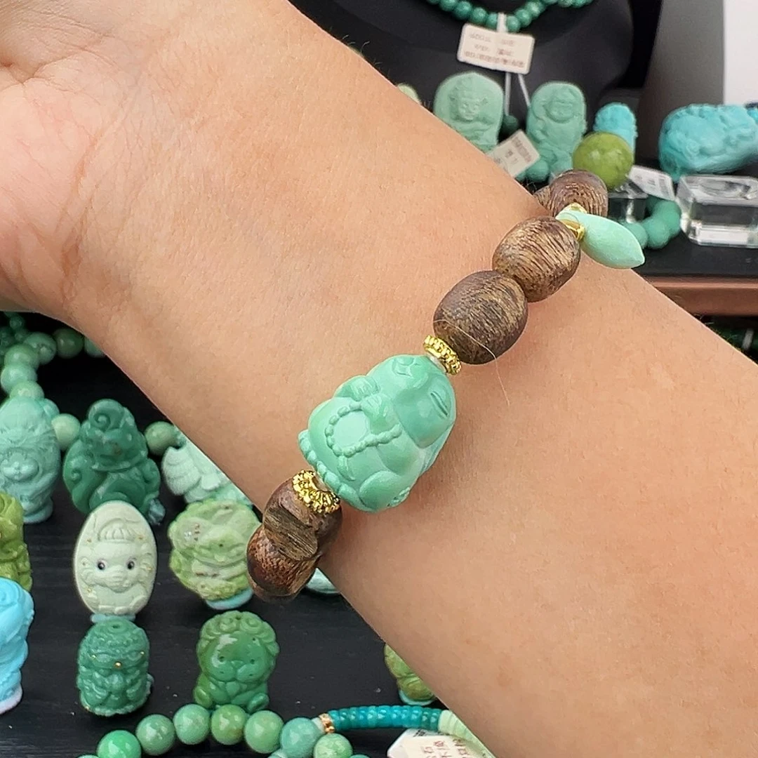 绿松石未镶嵌绿松石主播璐璐