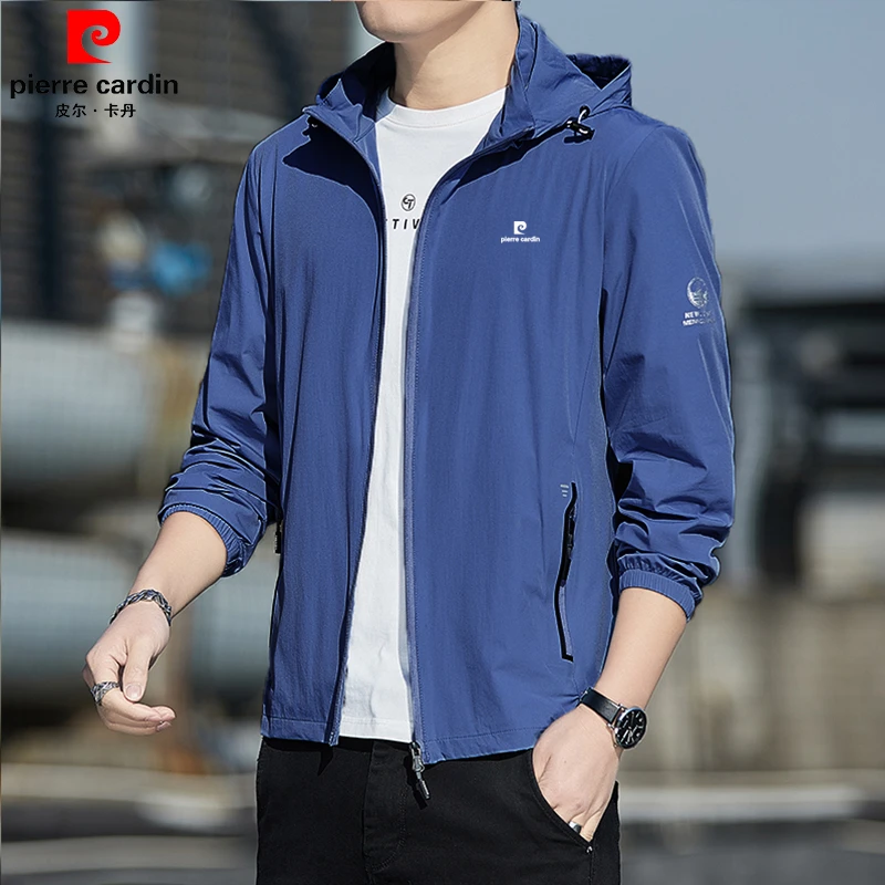 皮尔卡丹防晒衣男夏季薄款冰丝凉感防晒服户外钓鱼防紫外线外套男