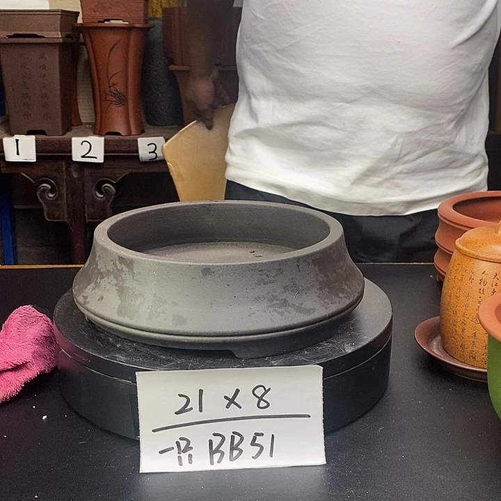 紫砂花盆货号一只BB51