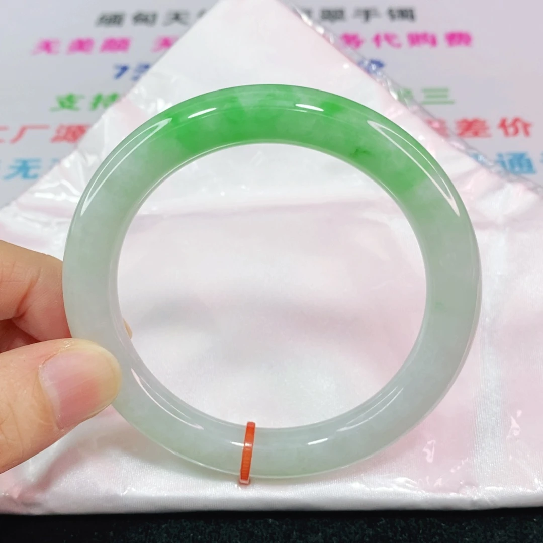 未镶嵌手镯翡翠58圈口圆条