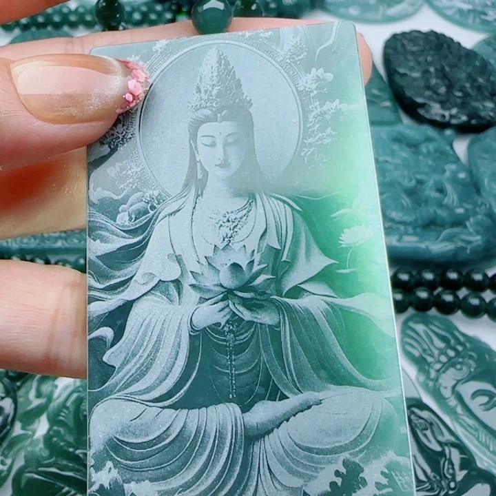 翡翠未镶嵌颈饰多样性发货天然A货翡翠