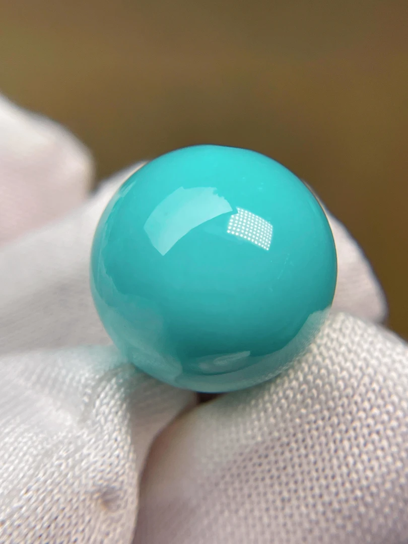 湖北原矿精品绿松石圆珠