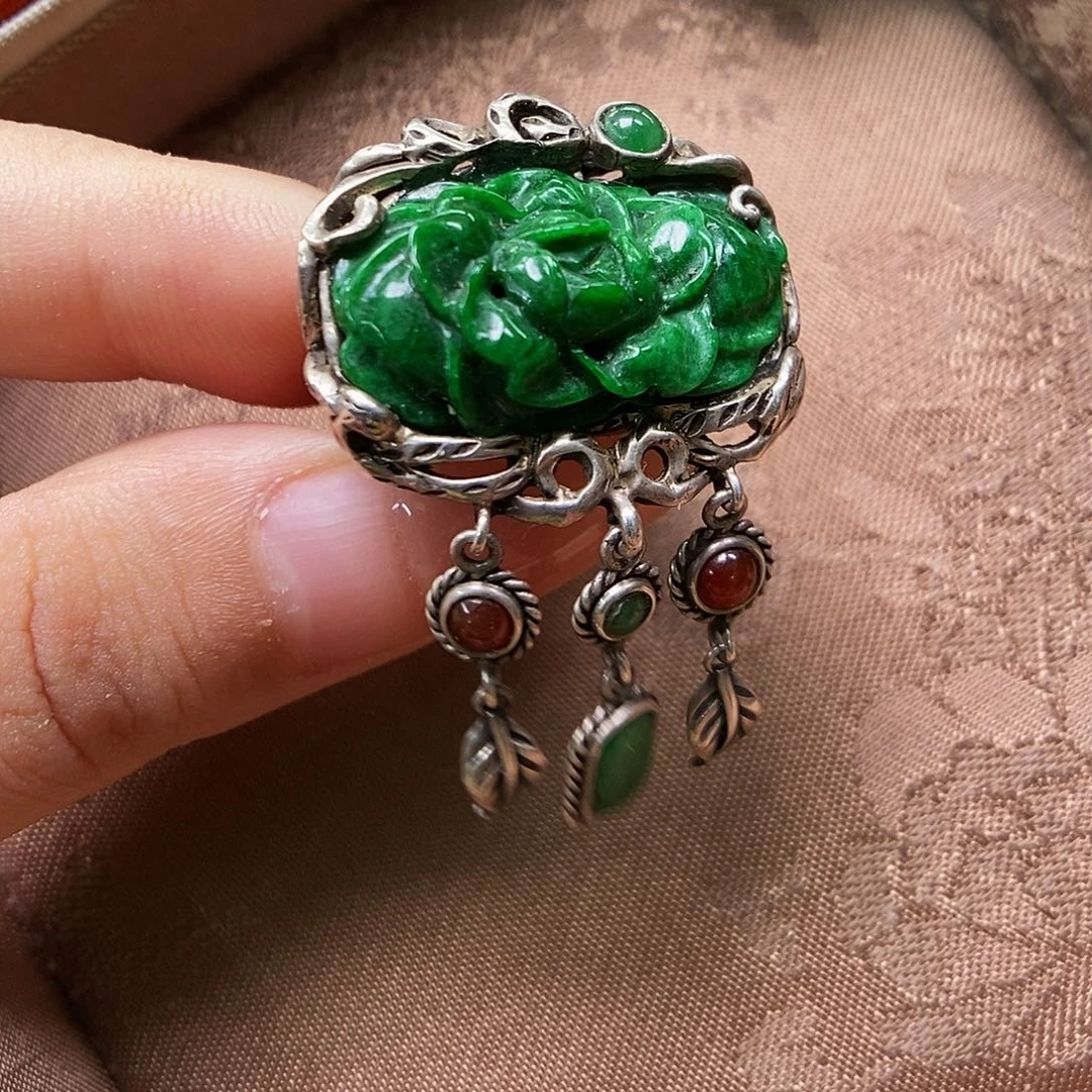 定制翡翠未镶嵌翡翠戒指