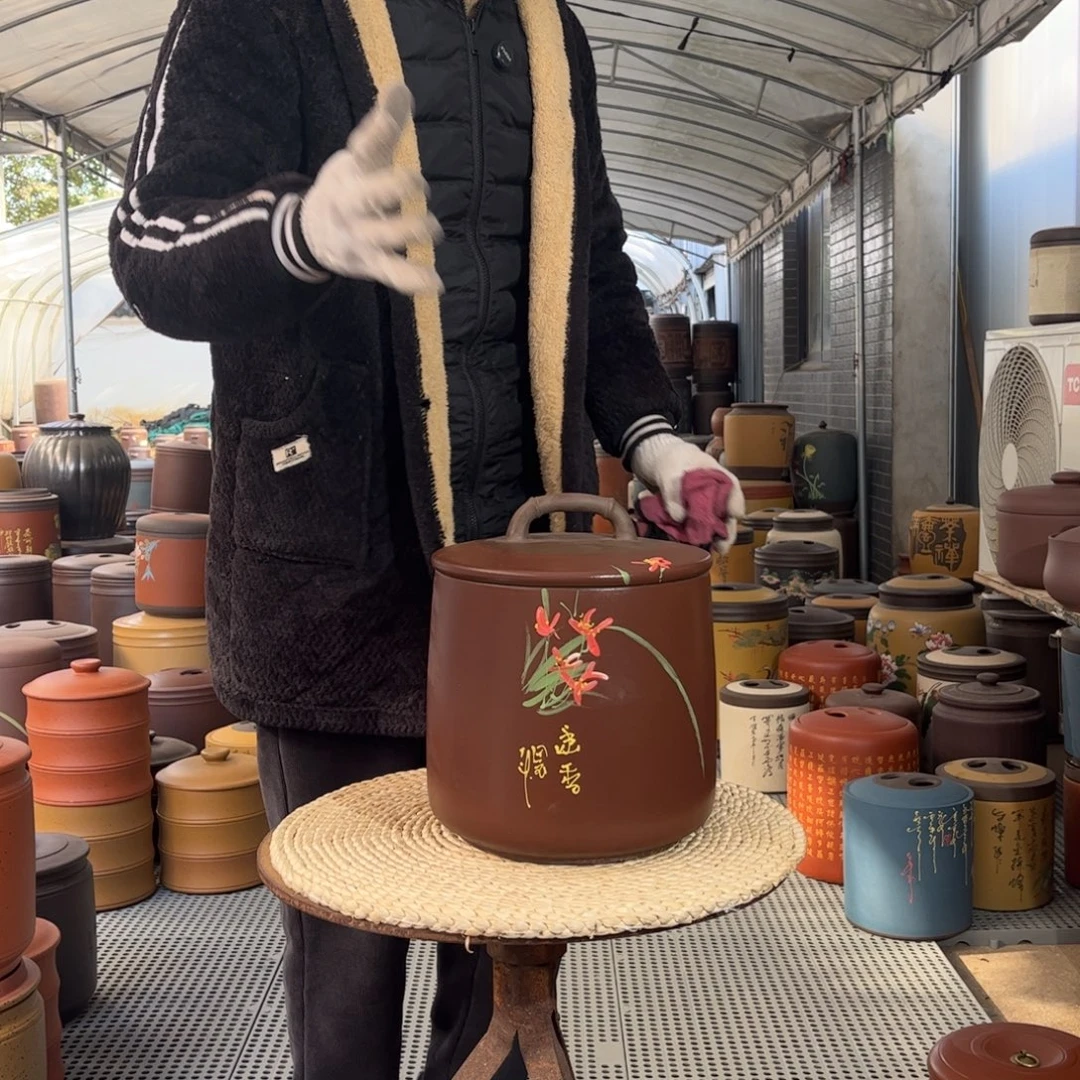 茶叶罐紫砂8 饼茶叶罐