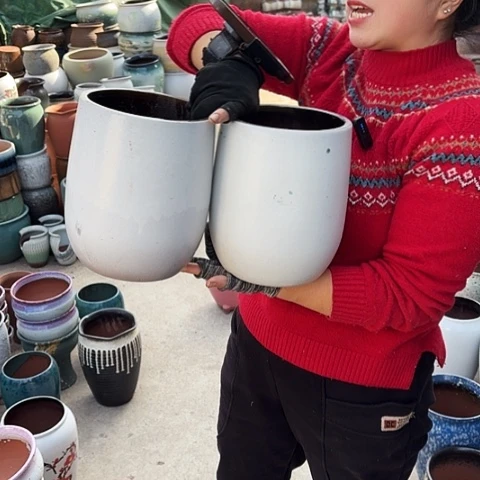 17口23高瑕疵盆子。