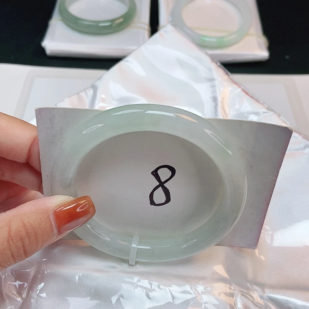 翡翠手镯未镶嵌N*? 圆条55+