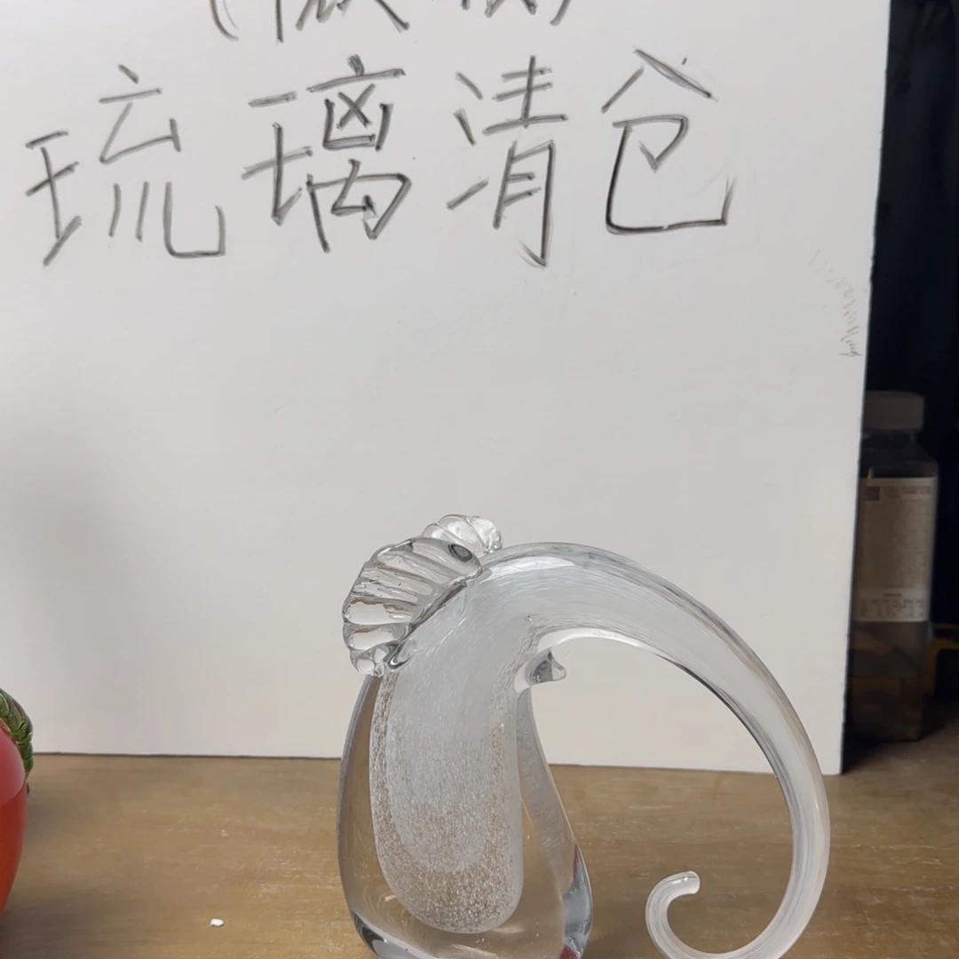 手工艺品琉璃白象