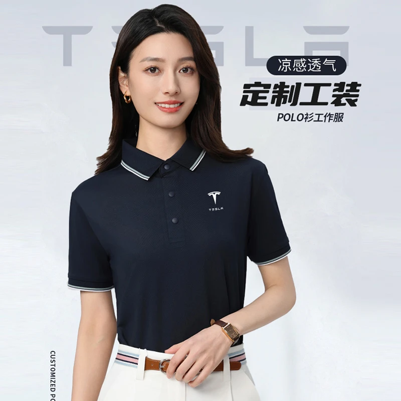POLO衫定制翻领短袖工作服印LOGO字广告文化衫刺绣团体服定做纯色