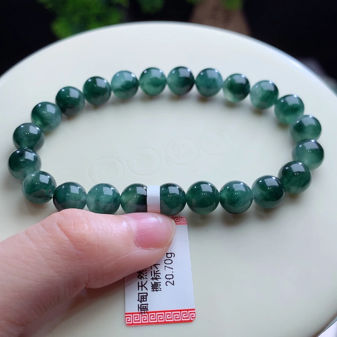 翡翠未镶嵌项链卡8