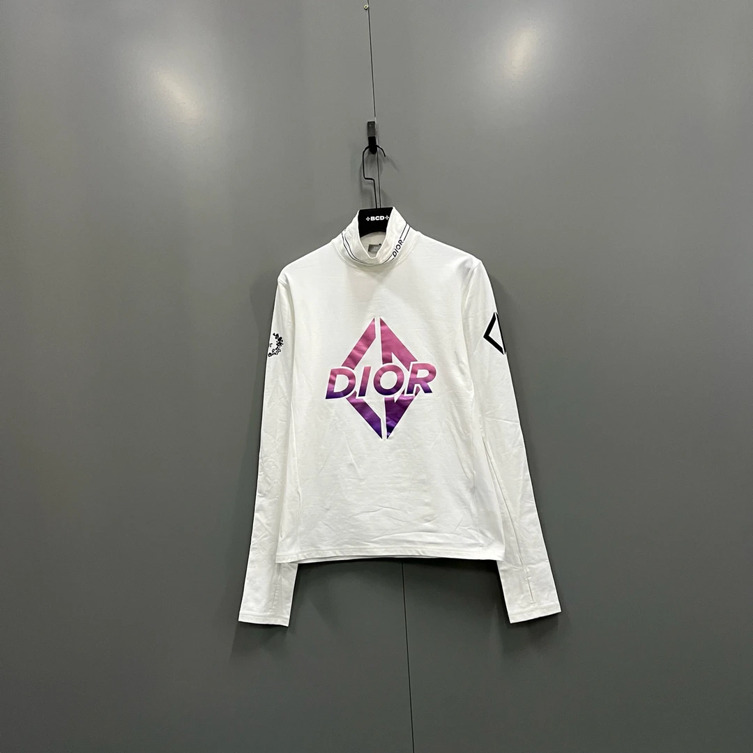 未使用 DIOR/迪奥 (ll) 字母logo印花高领卫衣 S-XL码019158