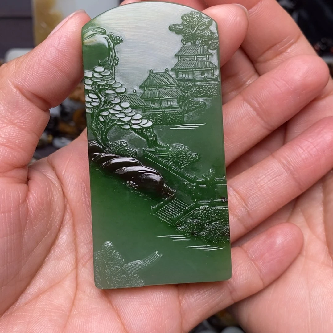 和田玉颈饰未镶嵌沃*