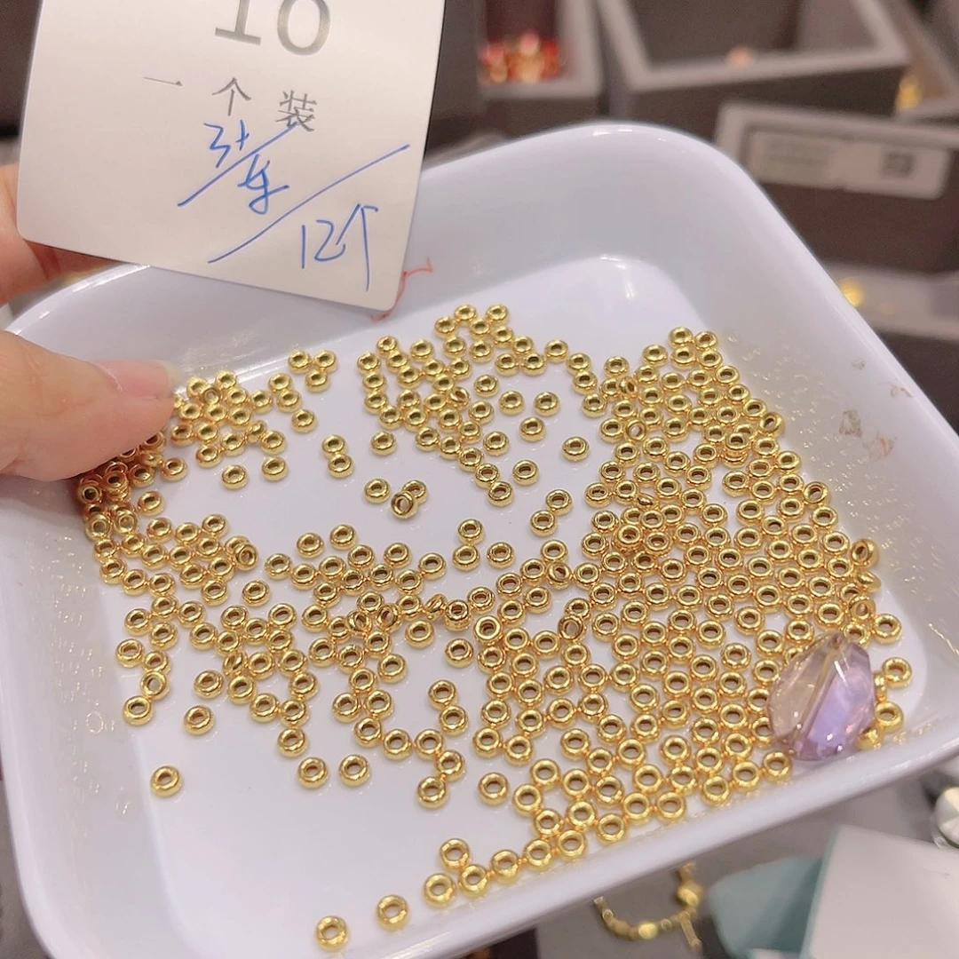 紫晶珠宝半成品银S925镀金镶嵌10