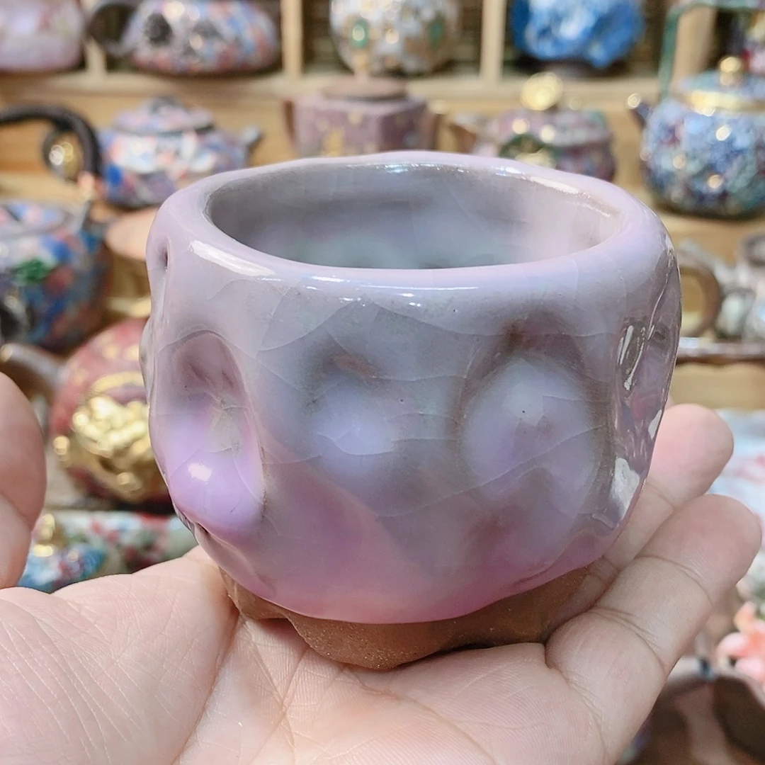 粗陶志野柴烧茶器