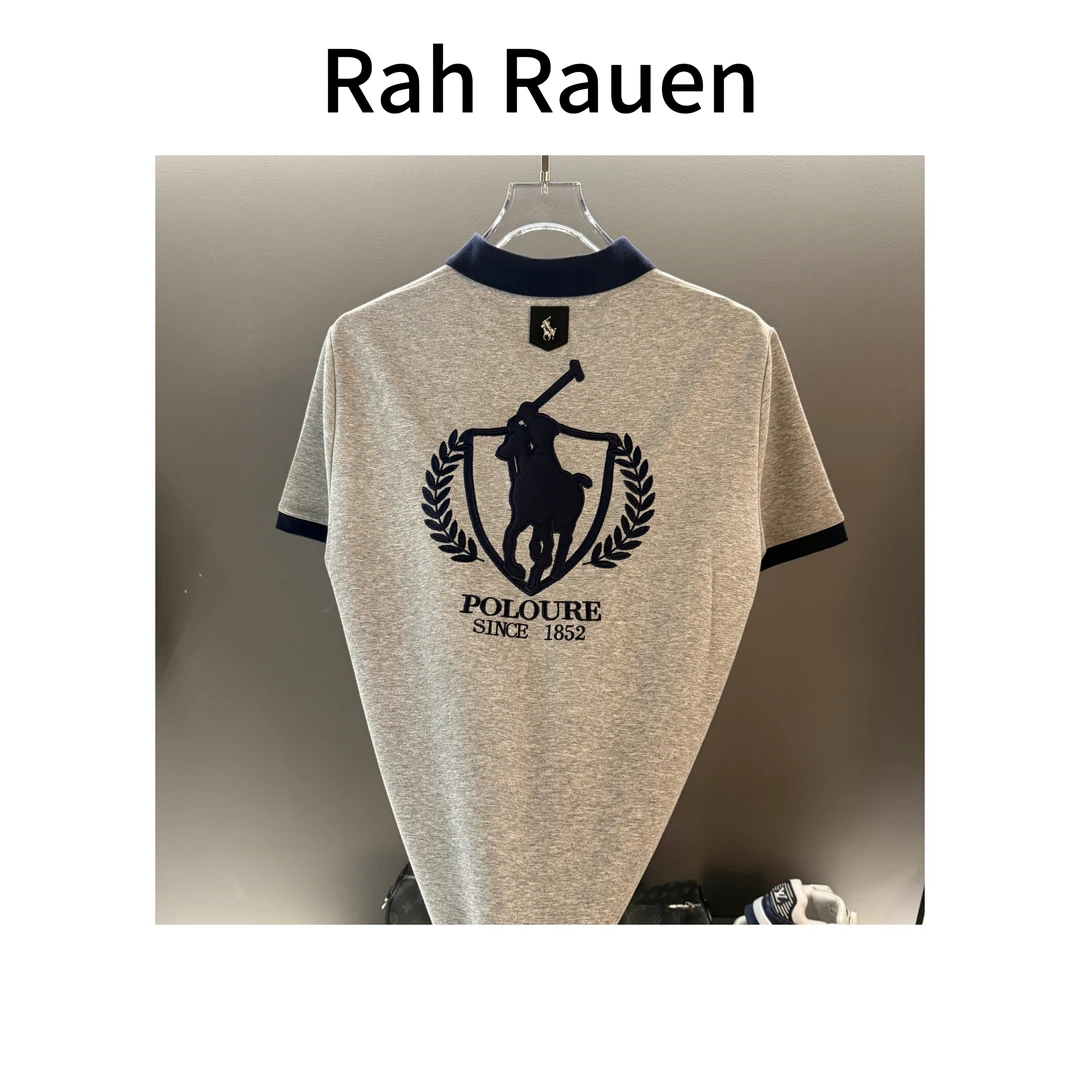 高级灰色质感细腻毫无抵抗力男士商务休闲短袖LW L297