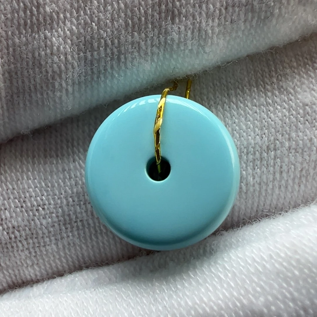 绿松石未镶嵌配饰11.5×5.6