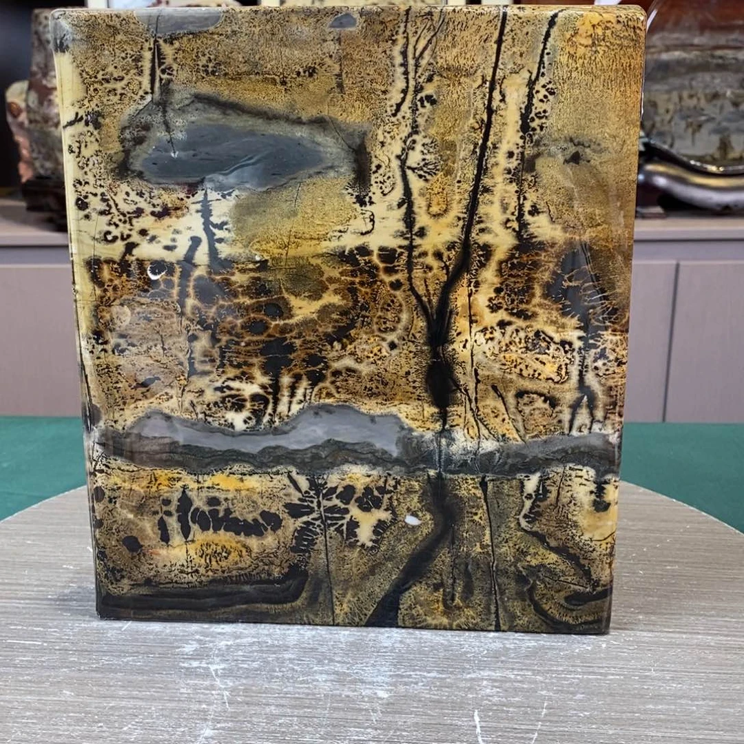 石材广西国画石草花石