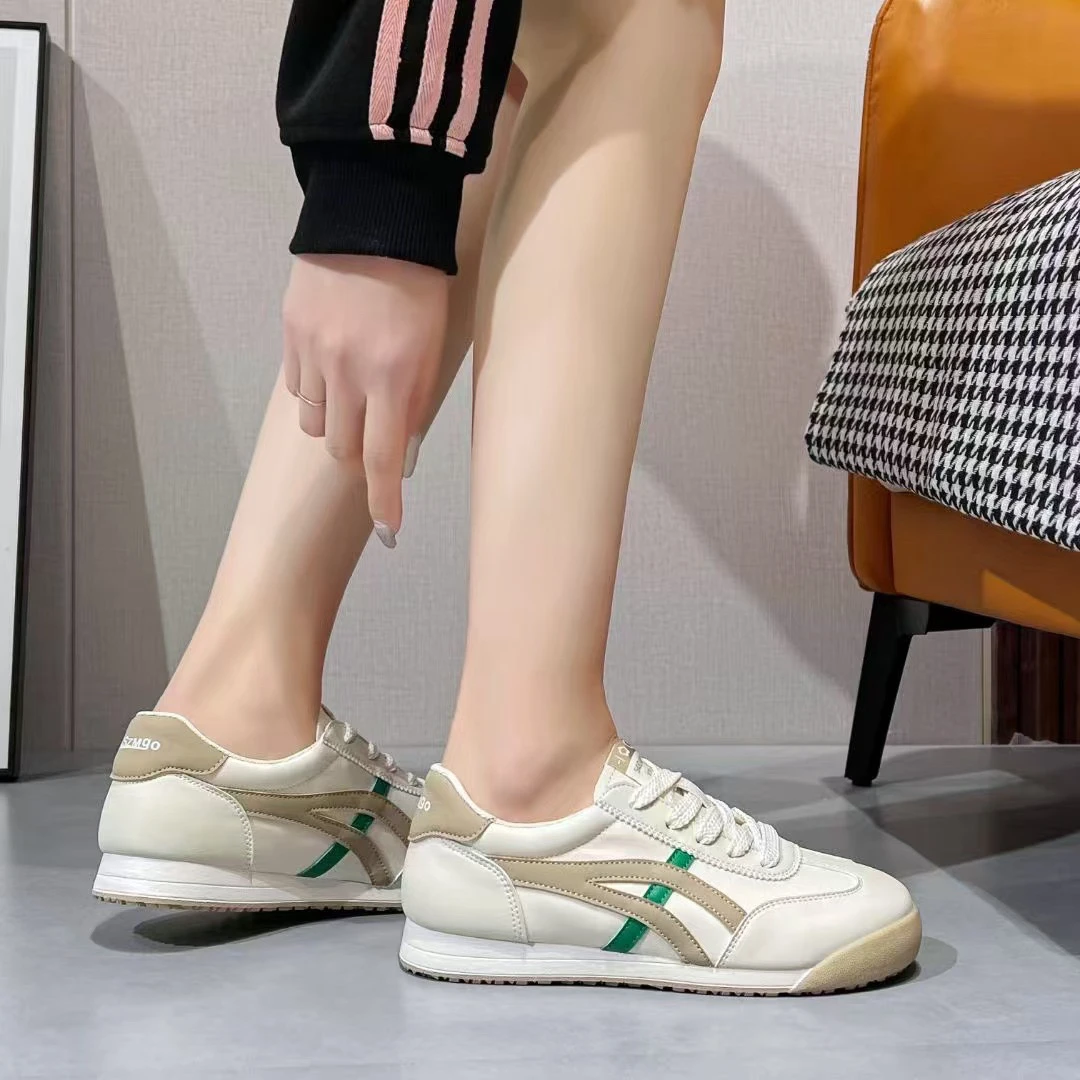 「沐芊」休闲百搭2025新款休闲鞋冰丝布面透气阿甘鞋女士