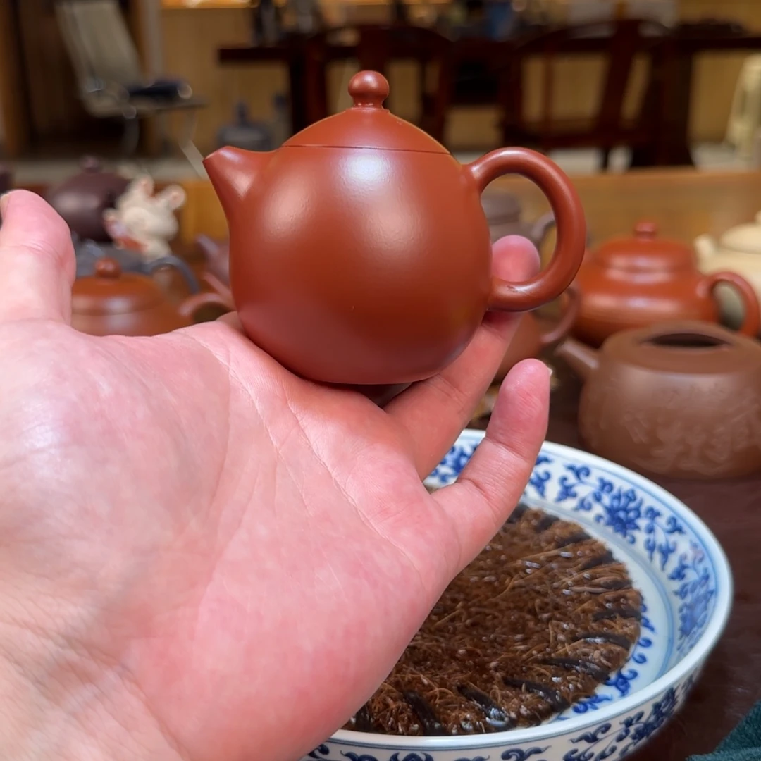 茶壶紫砂龙蛋紫砂壶