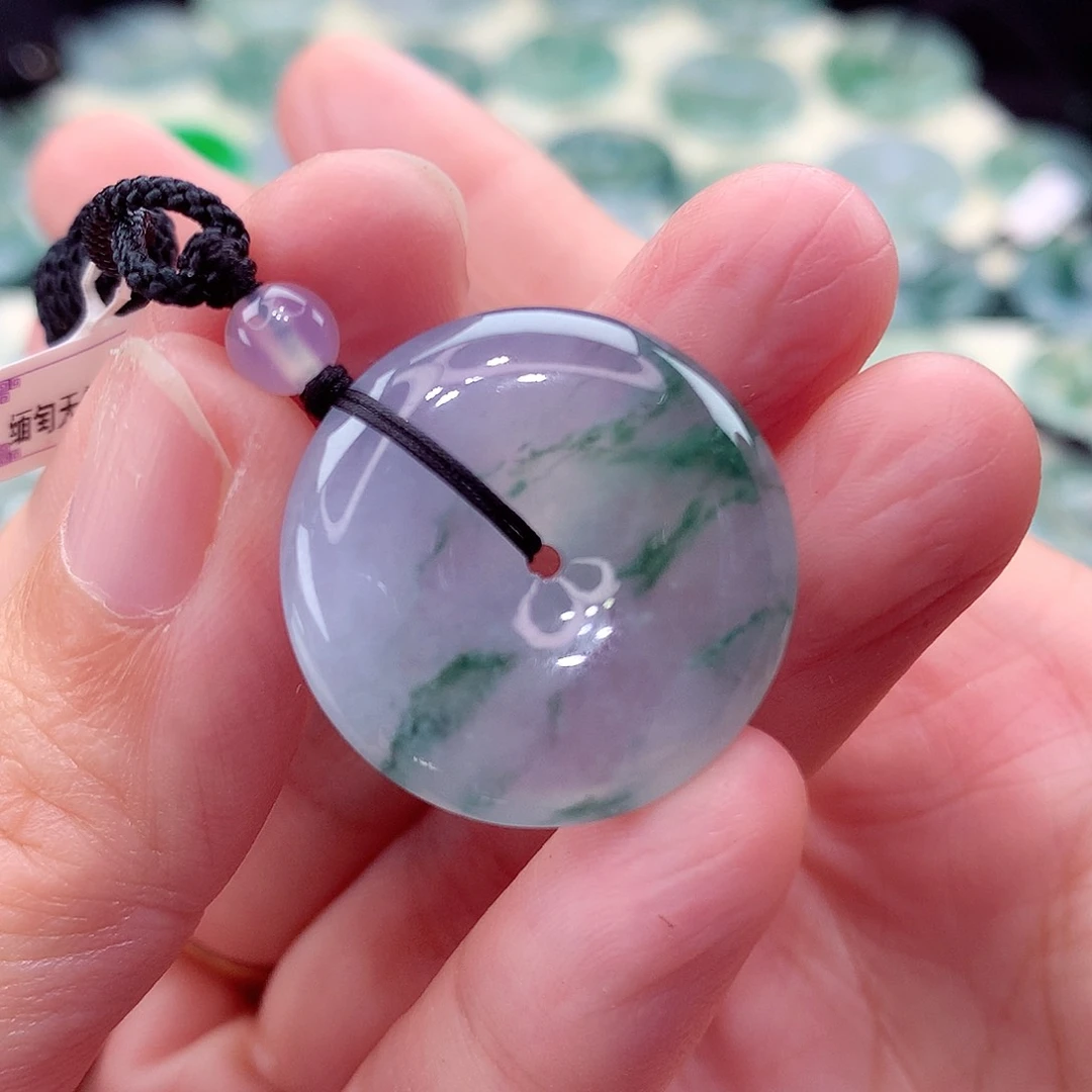 翡翠未镶嵌颈饰编号21-尺寸24/6.1