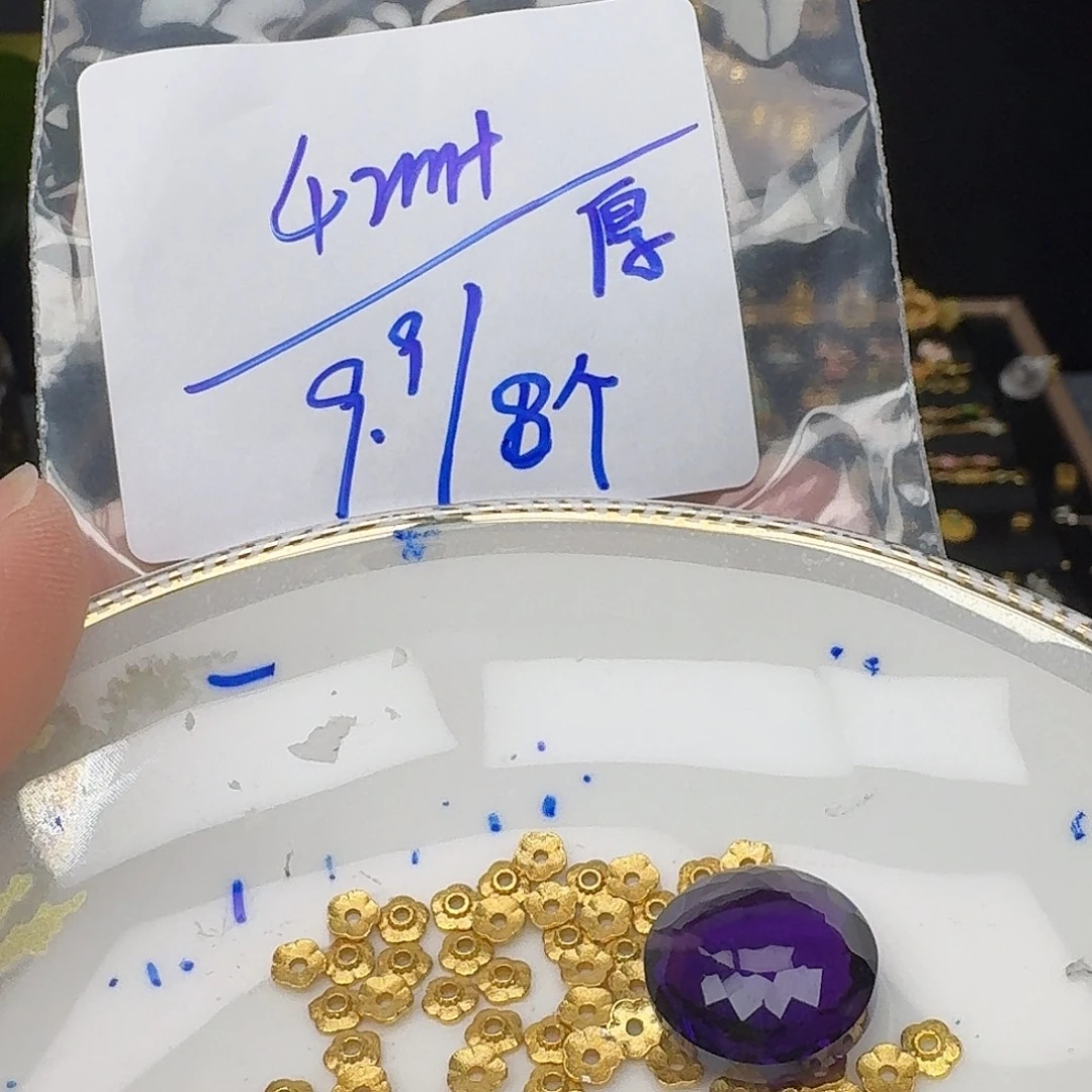 银S925镶嵌颈饰紫晶紫水晶925镶嵌127