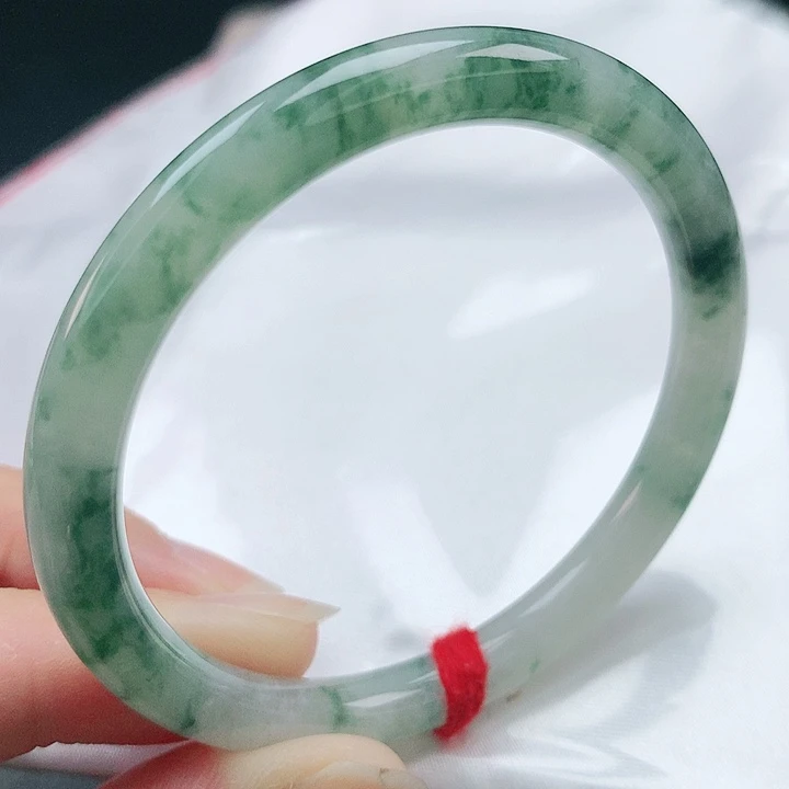 翡翠手镯未镶嵌51圆条882486