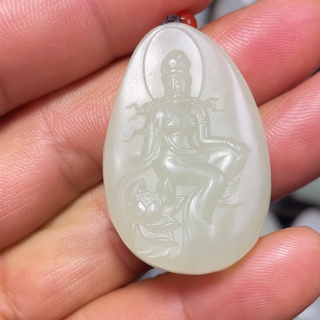 和田玉未镶嵌颈饰吊坠