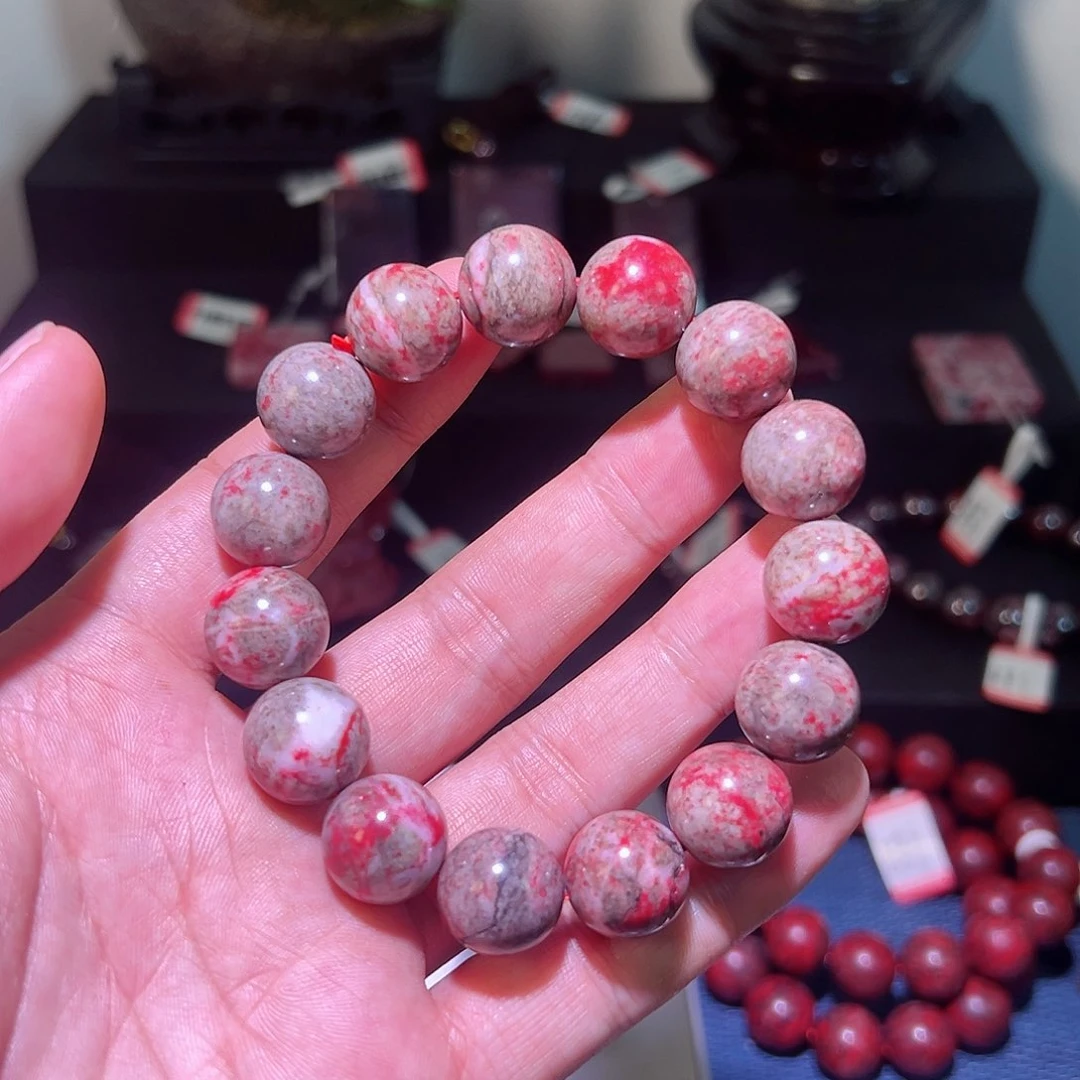 天然辰砂天然朱砂手串