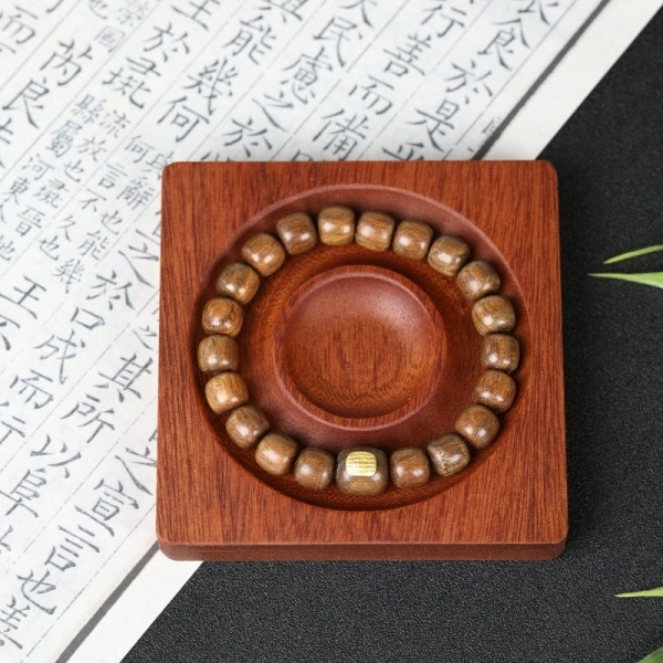 XD363绿檀单圈精美手串 无礼盒