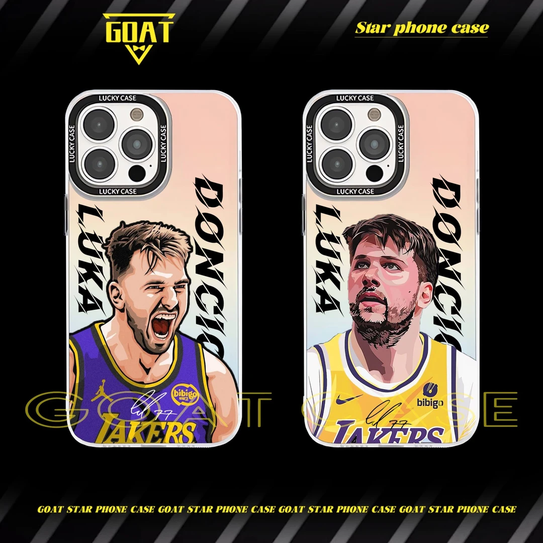 GOAT东契奇镭射 防摔球星手机壳【适用于苹果16华为OPPO小米VIVO】