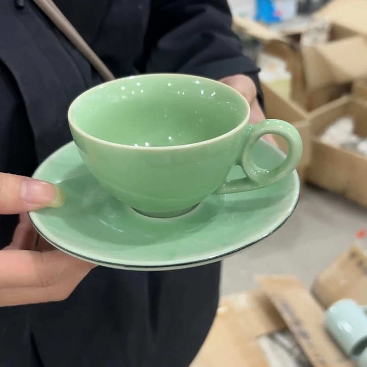 龙泉云间青瓷小米茶器