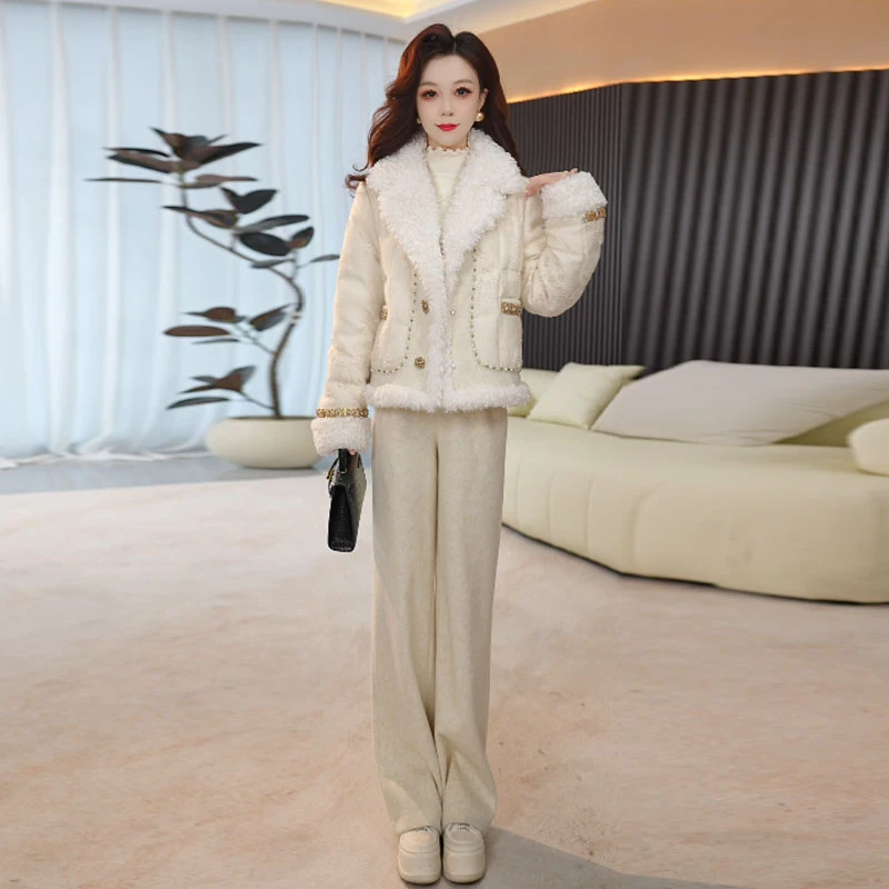 【羽绒服】冬季时尚修身休闲女神范显瘦减龄百搭羽绒服套装