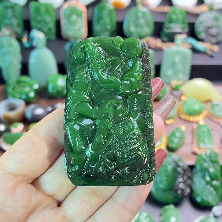 @***前和田玉未镶嵌挂件